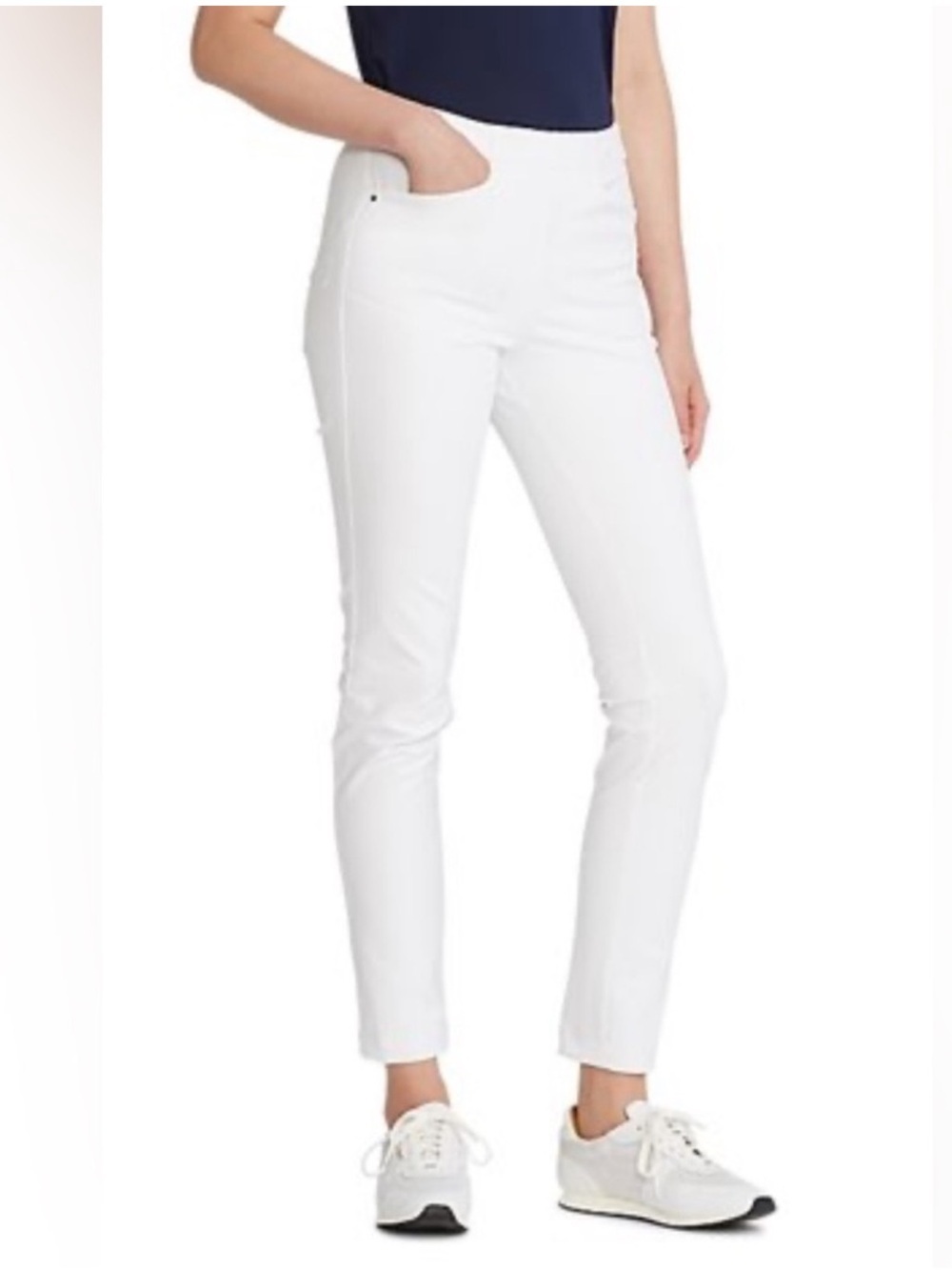 RLX Ralph Lauren Polo Golf Women's Eagle White Stretch Pant Size 4 Nwt